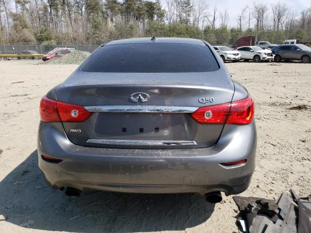 JN1EV7AR8HM836370 - 2017 INFINITI Q50 PREMIUM GRAY photo 6