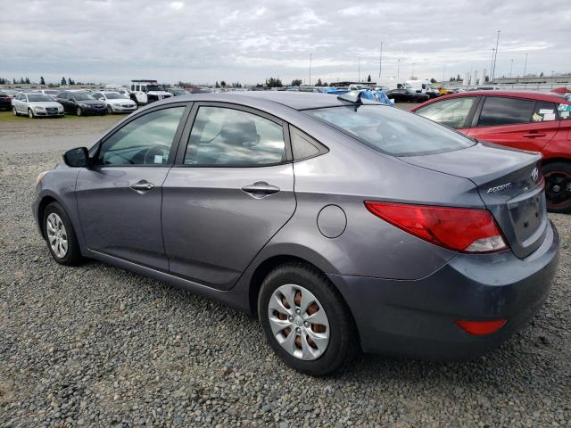 KMHCT4AE6GU945586 - 2016 HYUNDAI ACCENT SE GRAY photo 2