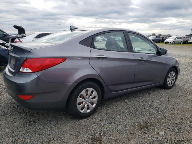 KMHCT4AE6GU945586 - 2016 HYUNDAI ACCENT SE GRAY photo 3