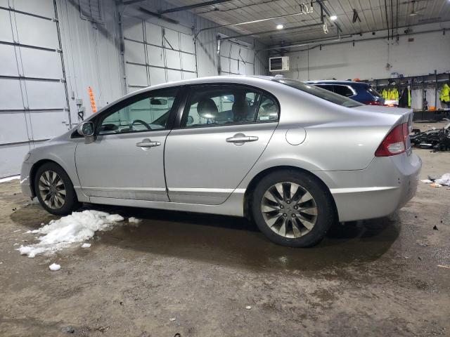 2HGFA16939H320622 - 2009 HONDA CIVIC EXL SILVER photo 2