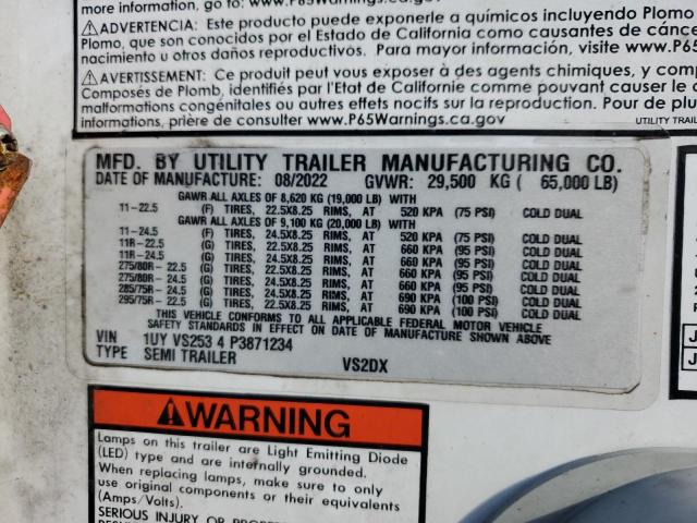 1UYVS2534P3871234 - 2023 UTILITY VS2DX თეთრი ფოტო 10