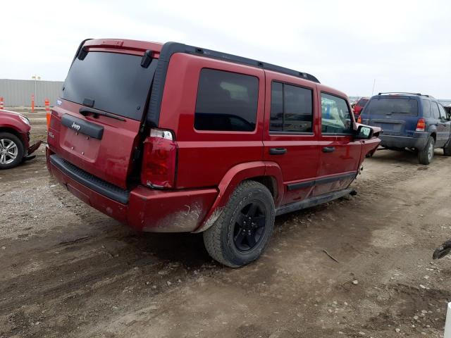 1J8HG48K86C334157 - 2006 JEEP COMMANDER 红色 照片 3