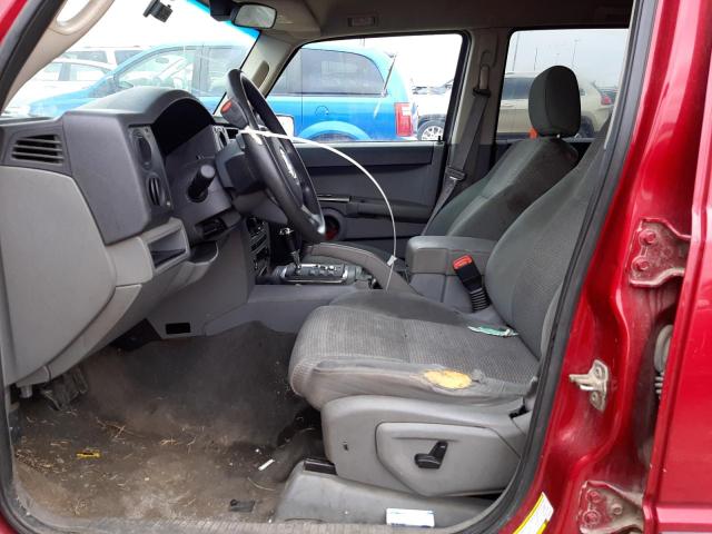 1J8HG48K86C334157 - 2006 JEEP COMMANDER 红色 照片 7