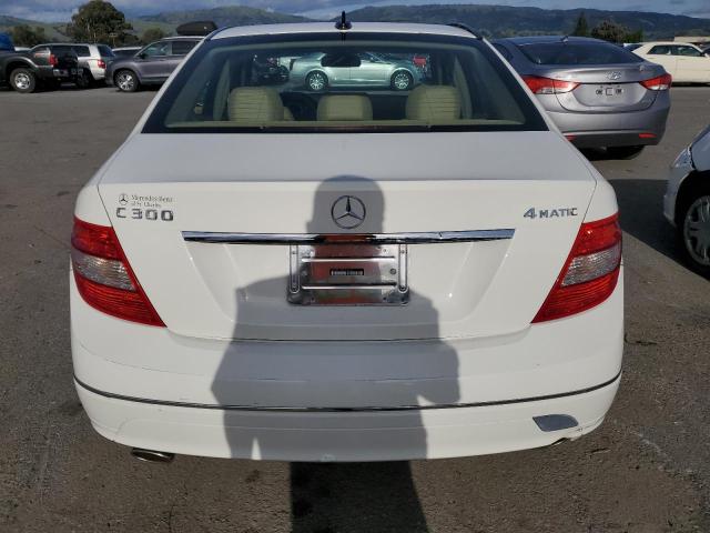 WDDGF81X88F132803 - 2008 MERCEDES-BENZ C 300 4MATIC WHITE photo 6