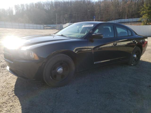 2C3CDXAT4DH693373 - 2013 DODGE CHARGER POLICE BLACK photo 1