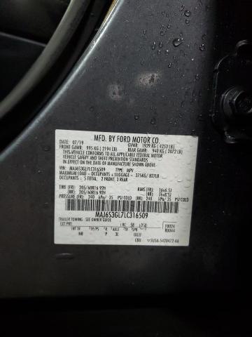 MAJ6S3GL7LC316509 - 2020 FORD ECOSPORT SE ნაცრისფერი ფოტო 14