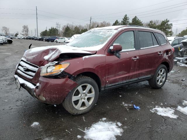 5NMSH13E59H290750 - 2009 HYUNDAI SANTA FE SE MAROON photo 1