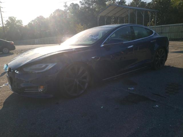 5YJSA1E24JF271510 - 2018 TESLA MODEL S Կապույտ լուսանկար 1