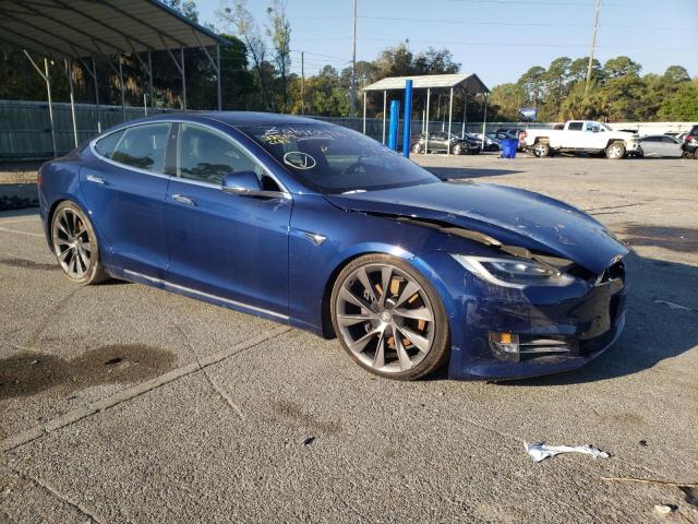 5YJSA1E24JF271510 - 2018 TESLA MODEL S Կապույտ լուսանկար 4
