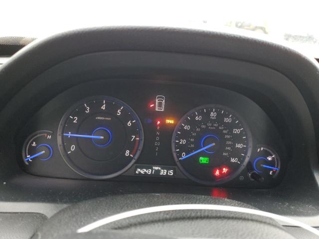 5J6TF2H53CL006511 - 2012 HONDA CROSSTOUR EXL SILVER photo 9