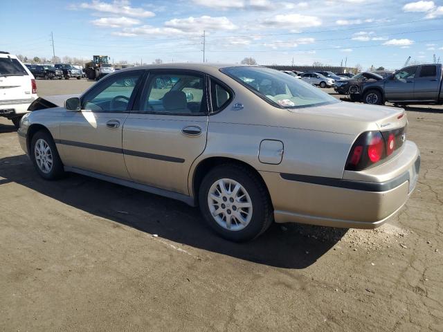 2G1WF52E159178732 - 2005 CHEVROLET IMPALA GOLD photo 2