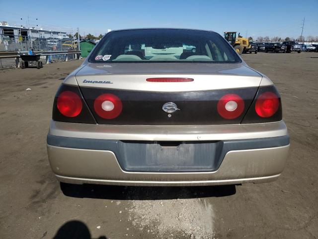 2G1WF52E159178732 - 2005 CHEVROLET IMPALA GOLD photo 6