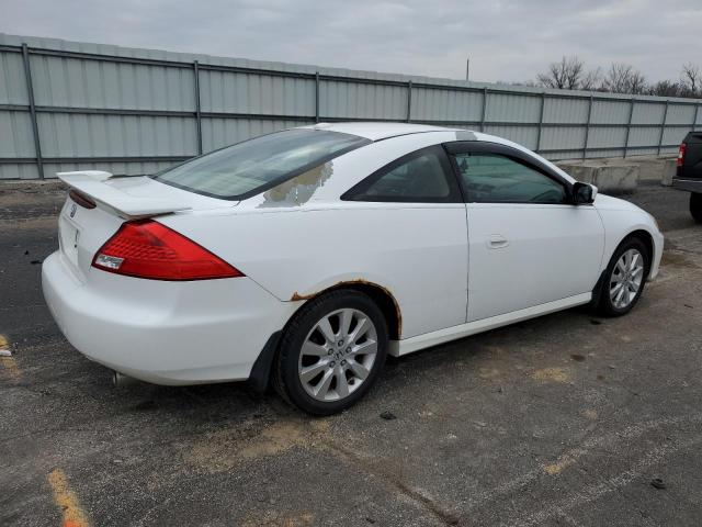 1HGCM82607A000958 - 2007 HONDA ACCORD EX WHITE photo 3