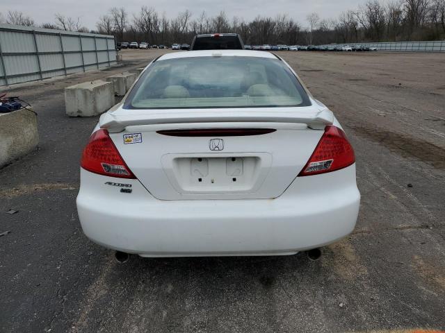 1HGCM82607A000958 - 2007 HONDA ACCORD EX WHITE photo 6