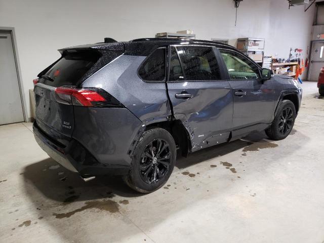 JTME6RFV1ND532966 - 2022 TOYOTA RAV4 XSE GRAY photo 3