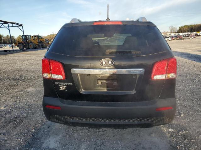 5XYKT4A13BG042609 - 2011 KIA SORENTO BASE BLACK photo 6