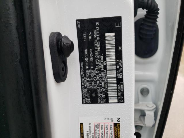 JTJSARBZ1M5032564 - 2021 LEXUS NX 300 BASE Biały zdjęcie 12