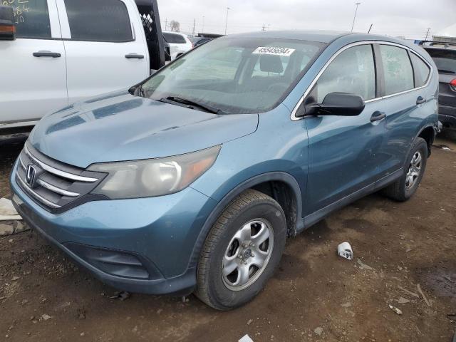 5J6RM4H34DL047547 - 2013 HONDA CR-V LX BLUE photo 1