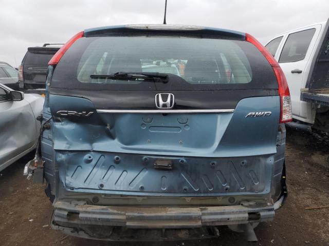 5J6RM4H34DL047547 - 2013 HONDA CR-V LX BLUE photo 6