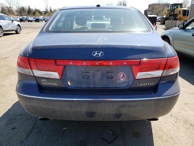 KMHFC46F08A252790 - 2008 HYUNDAI AZERA SE BLUE photo 6