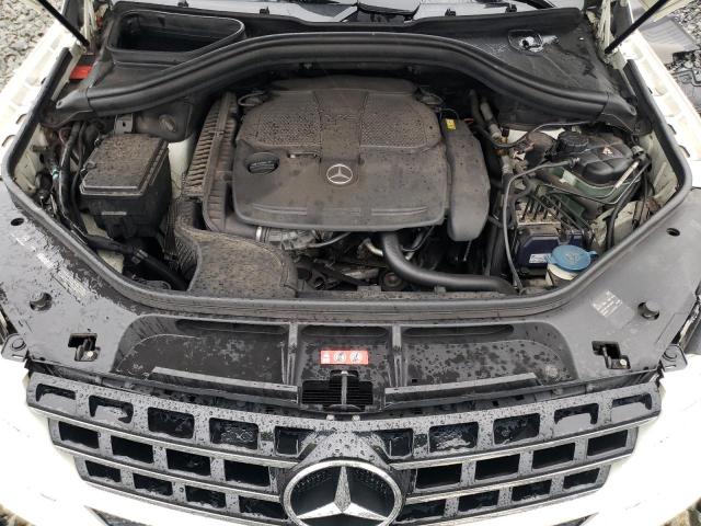 4JGDA5HBXCA007663 - 2012 MERCEDES-BENZ ML 350 4MATIC WHITE photo 12