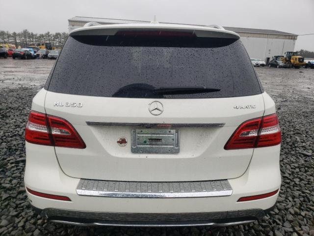 4JGDA5HBXCA007663 - 2012 MERCEDES-BENZ ML 350 4MATIC WHITE photo 6