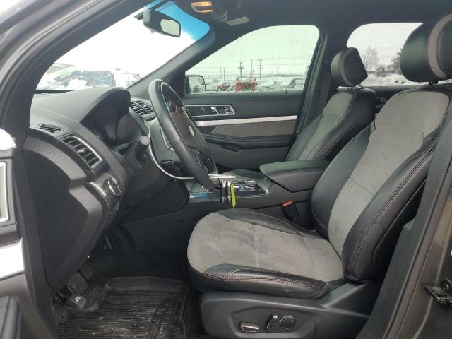 1FM5K8D8XHGD21282 - 2017 FORD EXPLORER XLT GRAY photo 7