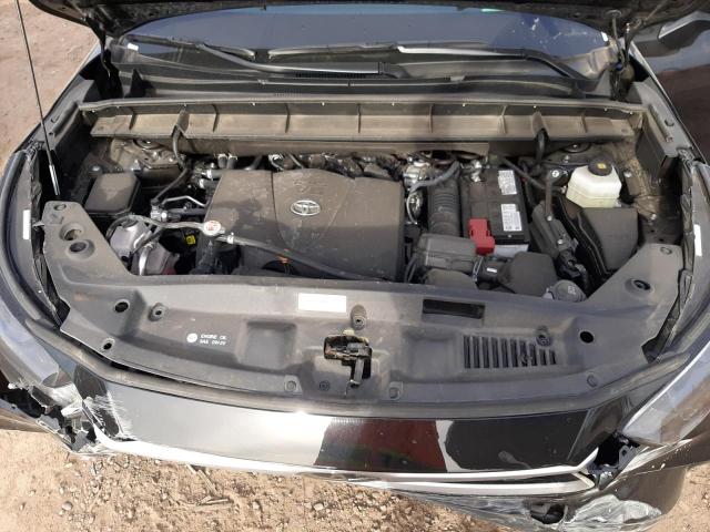 5TDGZRAH2NS554254 - 2022 TOYOTA HIGHLANDER XLE BLACK photo 12