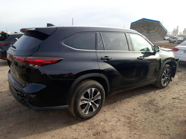 5TDGZRAH2NS554254 - 2022 TOYOTA HIGHLANDER XLE BLACK photo 3