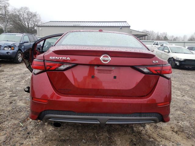 3N1AB8DV8MY313931 - 2021 NISSAN SENTRA SR MAROON photo 6