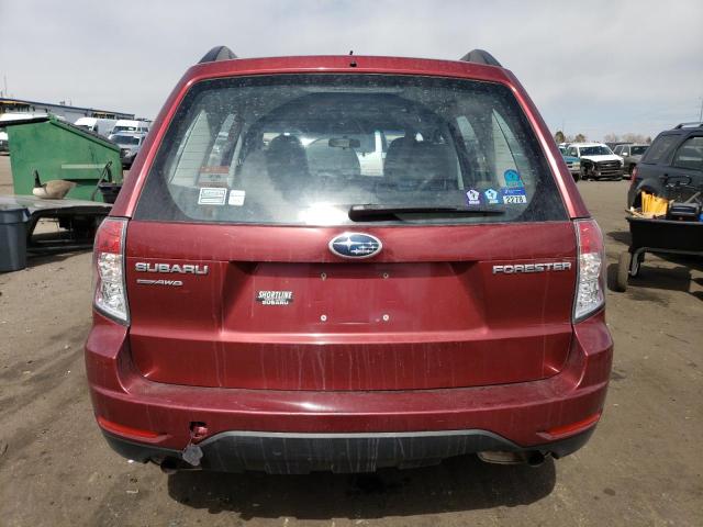 JF2SH6BC5AG789106 - 2010 SUBARU FORESTER XS Tünd qırmızı foto 6