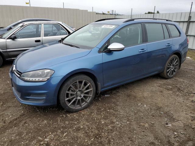 3VW017AU5HM503231 - 2017 VOLKSWAGEN GOLF SPORT S BLUE photo 1