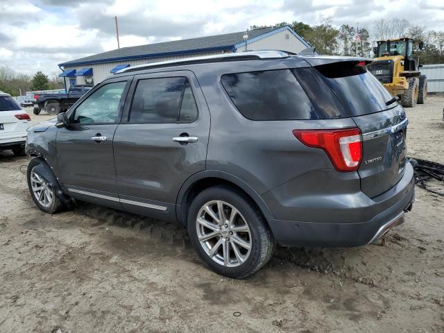 1FM5K7F83GGA50037 - 2016 FORD EXPLORER LIMITED CHARCOAL photo 2