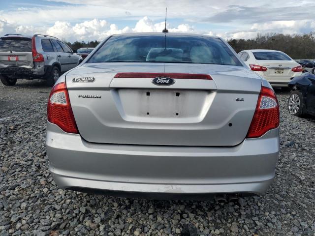 3FAHP0HA0CR103604 - 2012 FORD FUSION SE SILVER photo 6