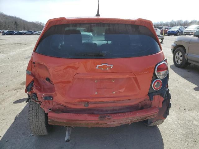 1G1JB6SH6C4108701 - 2012 CHEVROLET SONIC LS ORANGE photo 6