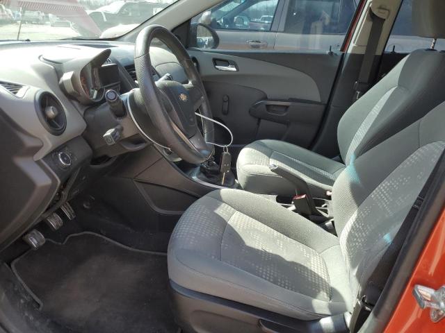 1G1JB6SH6C4108701 - 2012 CHEVROLET SONIC LS ORANGE photo 7