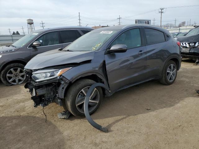 3CZRU6H57MM702103 - 2021 HONDA HR-V EX GRAY photo 1