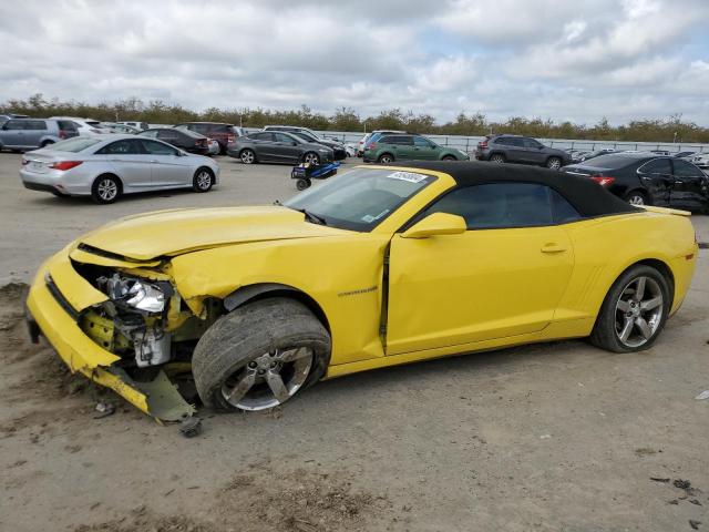 2G1FD3D39F9294557 - 2015 CHEVROLET CAMARO LT YELLOW photo 1