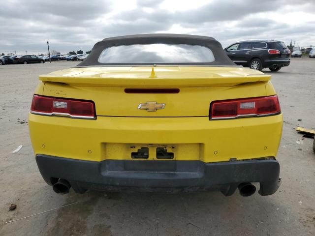 2G1FD3D39F9294557 - 2015 CHEVROLET CAMARO LT YELLOW photo 6