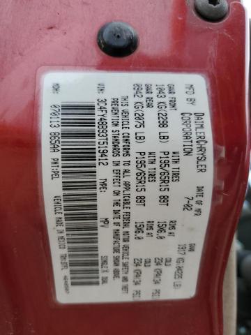 3C4FY48B93T519412 - 2003 CHRYSLER PT CRUISER CLASSIC 红色 照片 12