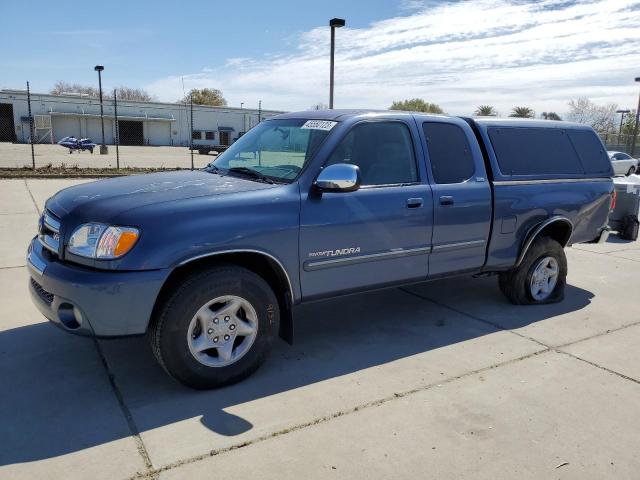 5TBRT34184S442006 - 2004 TOYOTA TUNDRA ACCESS CAB SR5 BLUE photo 1