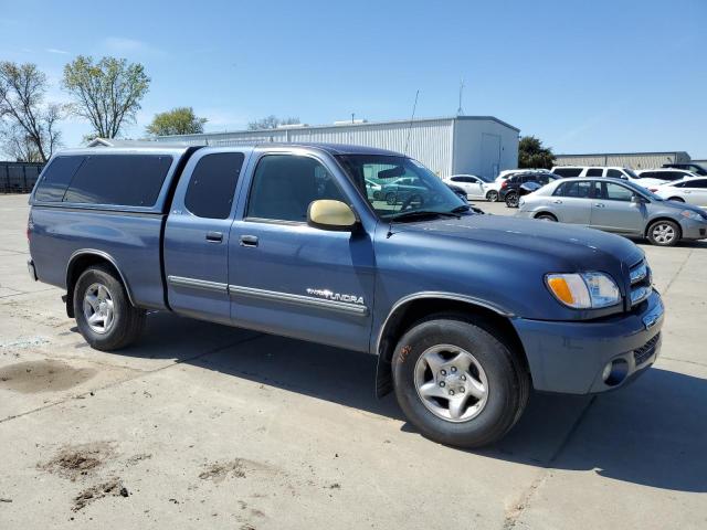 5TBRT34184S442006 - 2004 TOYOTA TUNDRA ACCESS CAB SR5 BLUE photo 4