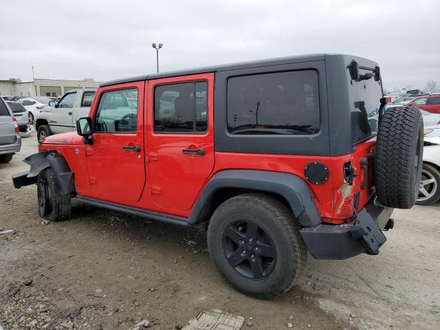 1C4BJWDG6GL137503 - 2016 JEEP WRANGLER U SPORT RED photo 2