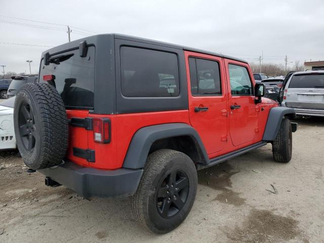 1C4BJWDG6GL137503 - 2016 JEEP WRANGLER U SPORT RED photo 3