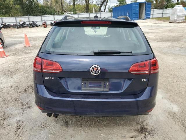 3VWCA7AU1FM512552 - 2015 VOLKSWAGEN GOLF SPORT TDI S BLUE photo 6