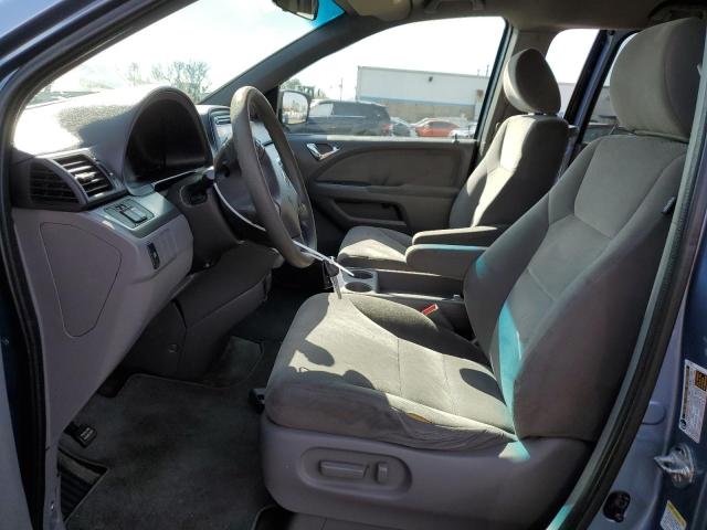 5FNRL38448B026752 - 2008 HONDA ODYSSEY EX BLUE photo 7