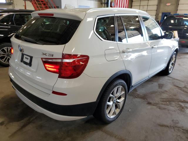 5UXWX7C59BL732455 - 2011 BMW X3 XDRIVE35I WHITE photo 3