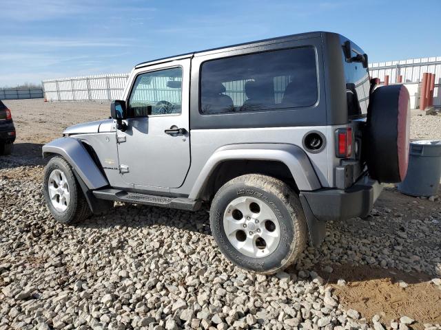 1C4AJWBG9DL679186 - 2013 JEEP WRANGLER SAHARA SILVER photo 2