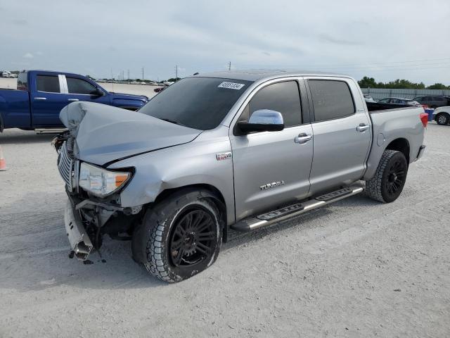 5TFFY5F15DX141627 - 2013 TOYOTA TUNDRA CREWMAX LIMITED SILVER photo 1
