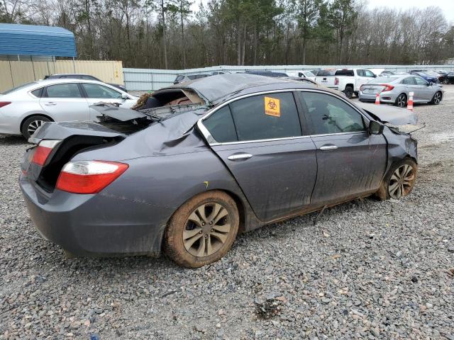 1HGCR2F35FA220416 - 2015 HONDA ACCORD LX GRAY photo 3